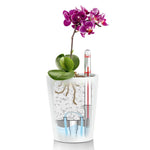 LECHUZA Fioriera DELTINI ALL-IN-ONE Carbone Metallizzato