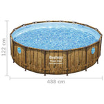 Bestway Set Piscina Power Steel 488x122 cm