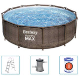 Bestway Set Piscina Rotonda Steel Pro MAX Deluxe Series 366x100 cm