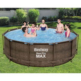 Bestway Set Piscina Rotonda Steel Pro MAX Deluxe Series 366x100 cm