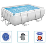 Bestway Set Piscina Power Steel Rettangolare 282x196x84 cm
