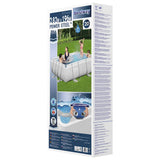 Bestway Set Piscina Power Steel Rettangolare 282x196x84 cm