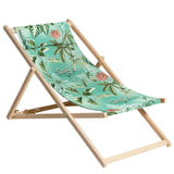 Madison Sedia da Spiaggia in Legno Mauel 55x90x87 cm Blu