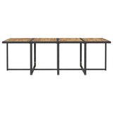 Set da Pranzo da Giardino 13 pz con Cuscini in Polyrattan Nero