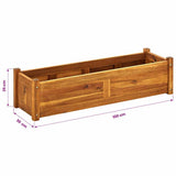 Letto Rialzato da Giardino in Legno di Acacia 100x30x25 cm