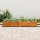 Letto Rialzato da Giardino in Legno di Acacia 150x30x25 cm
