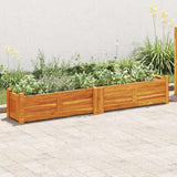 Letto Rialzato da Giardino in Legno di Acacia 150x30x25 cm