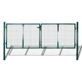 Cancello in Acciaio 306x150 cm Verde