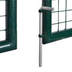Cancello in Acciaio 306x150 cm Verde