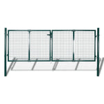 Cancello in Acciaio 306x175 cm Verde