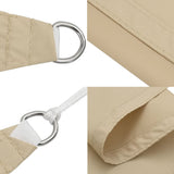 Vela Parasole in Tela Oxford Quadrata 2x2 m Beige