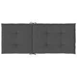 Cuscini per Sedie 2 pz Antracite 120x50x3 cm in Tessuto