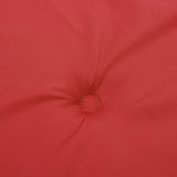 Cuscini per Sedie 4 pz Rossi 120x50x3 cm in Tessuto