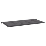 Cuscino per Panca Antracite 100x50x4 cm in Tessuto Oxford