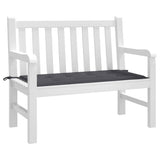 Cuscino per Panca Antracite 100x50x4 cm in Tessuto Oxford