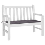 Cuscino per Panca Antracite 120x50x4 cm in Tessuto Oxford