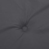 Cuscino per Panca Antracite 120x50x4 cm in Tessuto Oxford