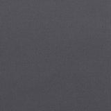 Cuscino per Panca Antracite 120x50x4 cm in Tessuto Oxford