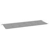 Cuscino per Panca Grigio 150x50x4 cm in Tessuto Oxford