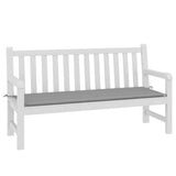 Cuscino per Panca Grigio 150x50x3 cm in Tessuto Oxford