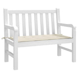 Cuscino per Panca Crema 100x50x3 cm in Tessuto Oxford