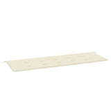 Cuscino per Panca Crema 150x50x4 cm in Tessuto Oxford