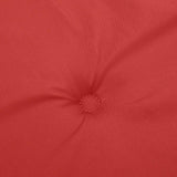 Cuscino per Panca Rosso 180x50x3 cm in Tessuto Oxford