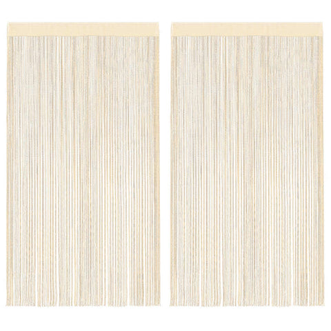2 Pz Tende a Fili 140x250 cm Crema