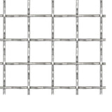 Recinzione in Rete Modulare in Acciaio Inox 100x85cm 31x31x3mm