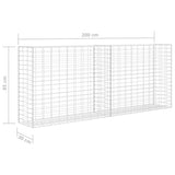 Gabbione in Rete in Acciaio Zincato 85x30x200 cm