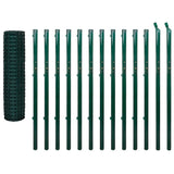 Recinzione Euro in Acciaio 25x1,7 m Verde