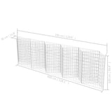 Gabbione in Rete in Acciaio Zincato 300x30x100 cm