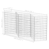 Gabbione in Rete in Acciaio Zincato 120x30x100 cm