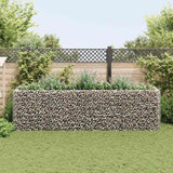 Gabbione Letto Rialzato da Giardino in Acciaio 360x90x100 cm