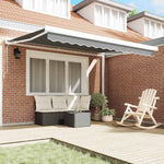 Tenda da Sole Bianco 3 x 2,5 m Metallo