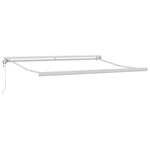 Tenda da Sole Bianco 3 x 2,5 m Metallo