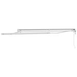 Tenda da Sole Bianco 3 x 2,5 m Metallo