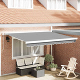 Tenda Retrattile Nero 400  300 cm Alluminio