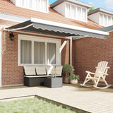 Tenda Retrattile Nero 400  300 cm Alluminio