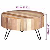 Tavolino da Salotto in Legno Massello di Recupero