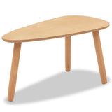 Set Tavolini Salotto 2pz Legno Massello Massello Pino Marrone
