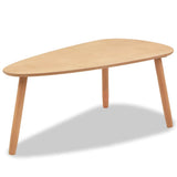 Set Tavolini Salotto 2pz Legno Massello Massello Pino Marrone