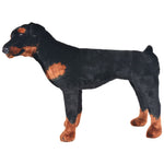 Cane Rottweiler in Peluche in Piedi Nero e Marrone XXL