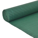 Recinzione da Giardino a Doppio Lato in PVC 90x300 cm Verde