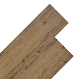 Tavole per Pavimenti 18 pcs Marrone Noce 5,26 m PVC