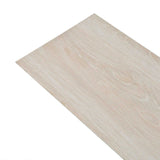 Tavole per Pavimenti 18 pcs Bianco 5,26 m PVC