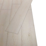 Tavole per Pavimenti 18 pcs Bianco 5,26 m PVC