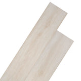 Tavole per Pavimenti 36 pcs Bianco Rovere Classico 5,02 m PVC