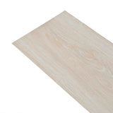 Tavole per Pavimenti 36 pcs Bianco Rovere Classico 5,02 m PVC