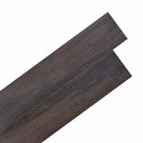 Tavole per Pavimenti 36 pcs Marrone Scuro 5,02 m PVC